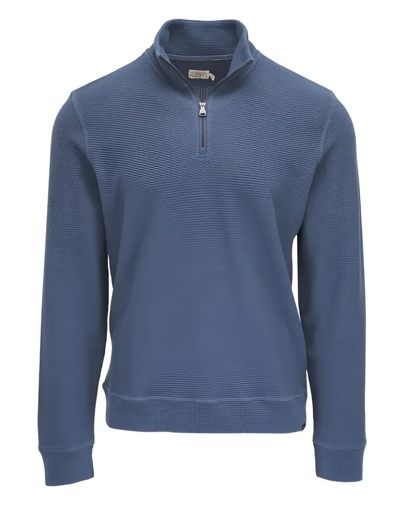 Faherty zip-neck sweater - Blau Blau