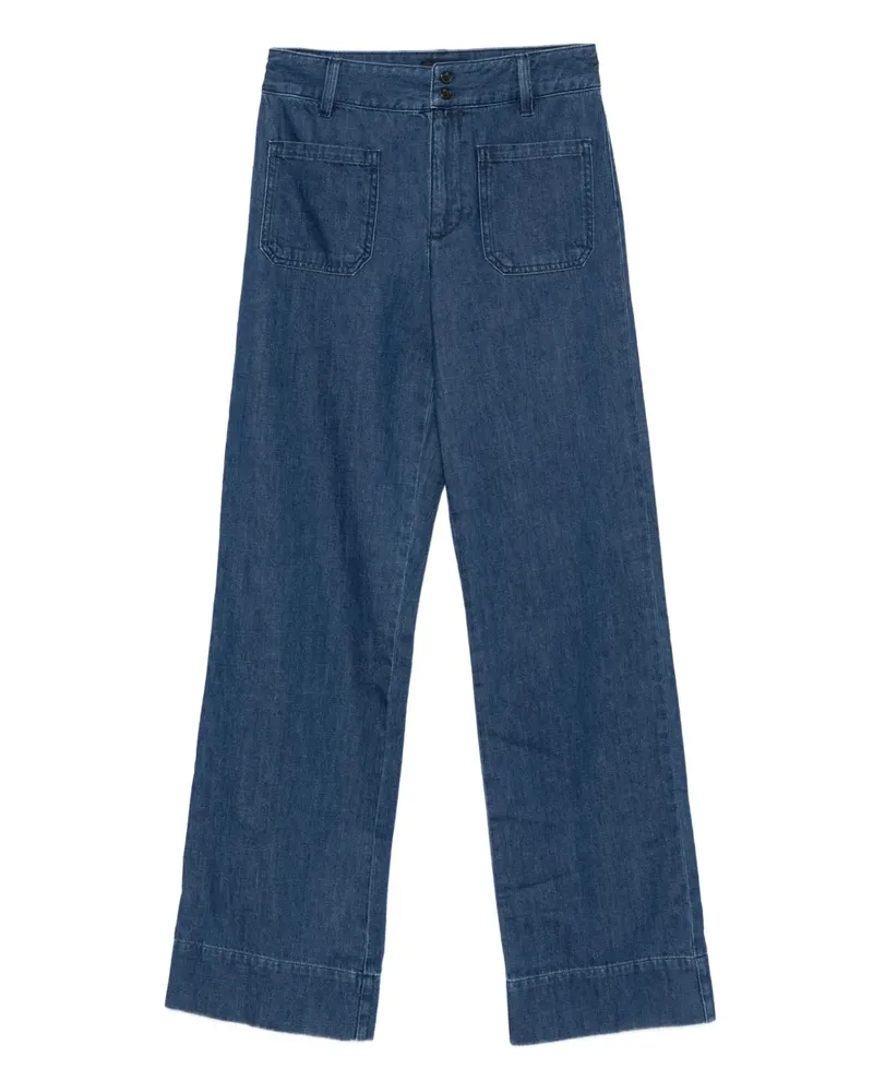A.P.C. Hose mit aufgesetzten Taschen - Blau Blau