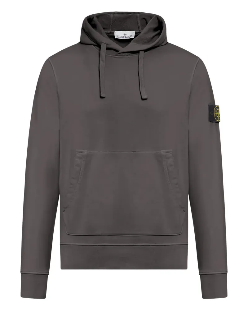 Stone Island drawstring kangaroo-pocket hoodie - Grau Grau