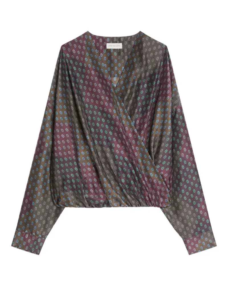 Dries van Noten Oberteil mit Paisley-Print - Braun Braun