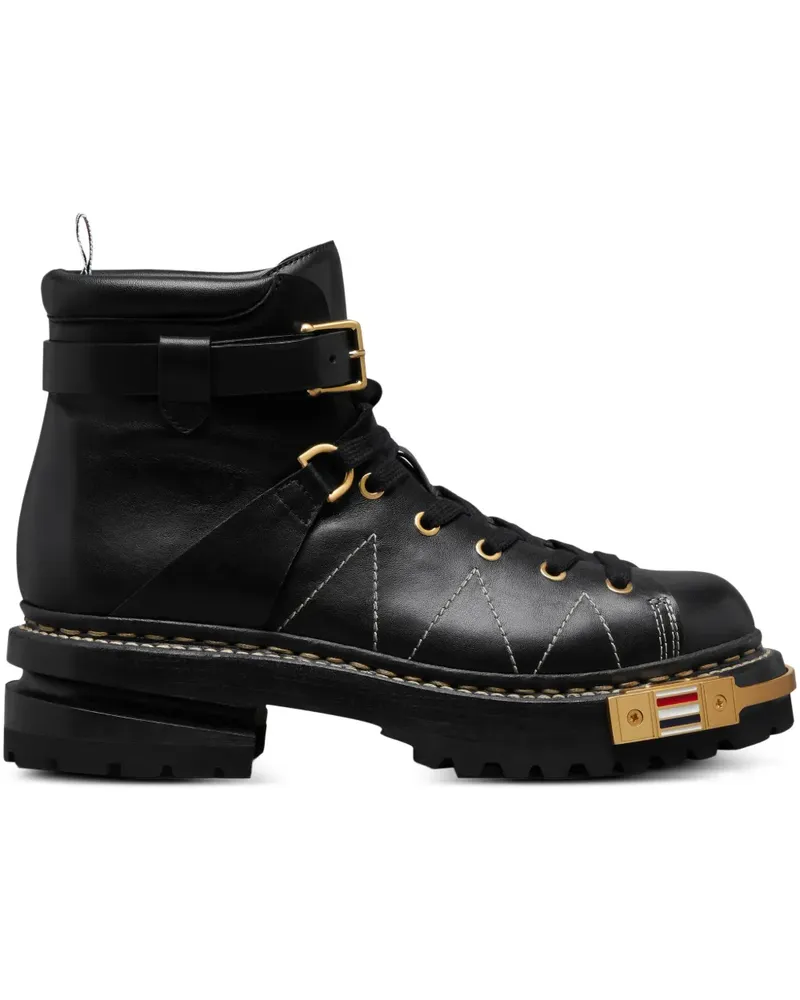 Thom Browne Stiefel mit Schnalle - Schwarz Schwarz