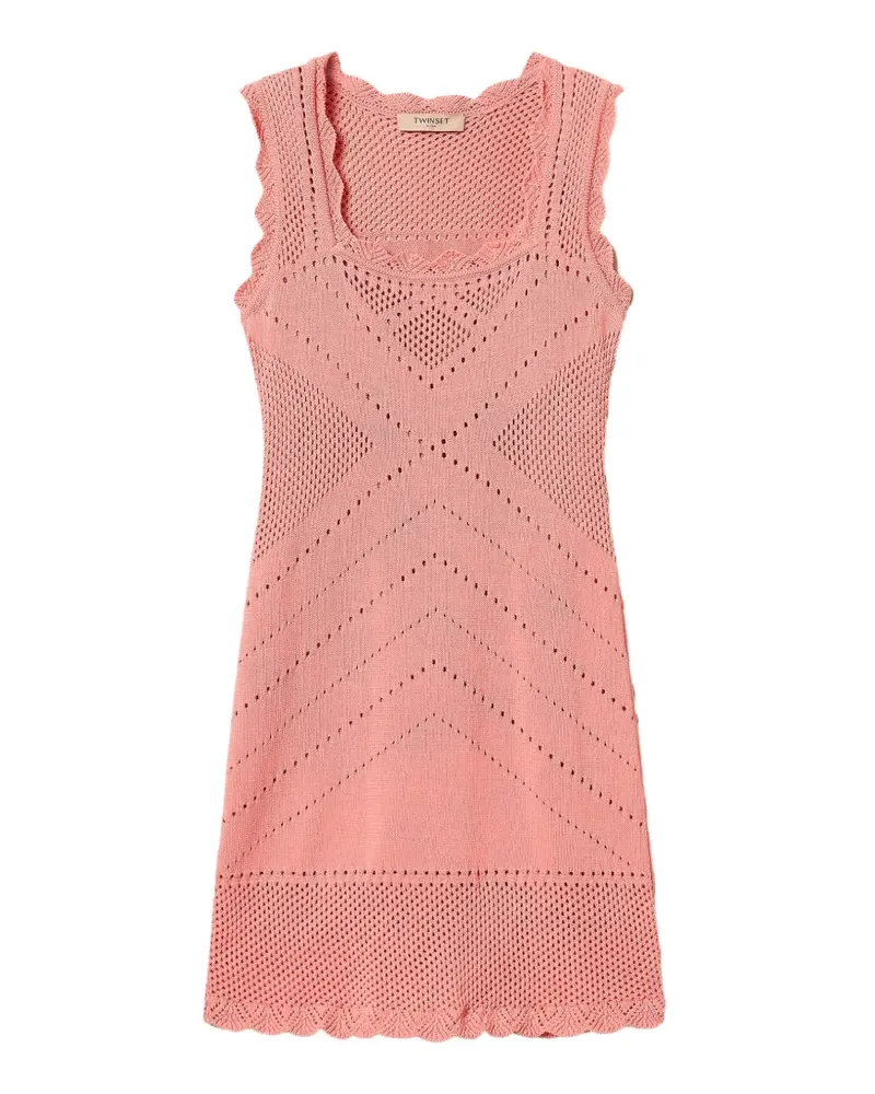 Twin-Set Ärmelloses Strickkleid - Rosa Rosa