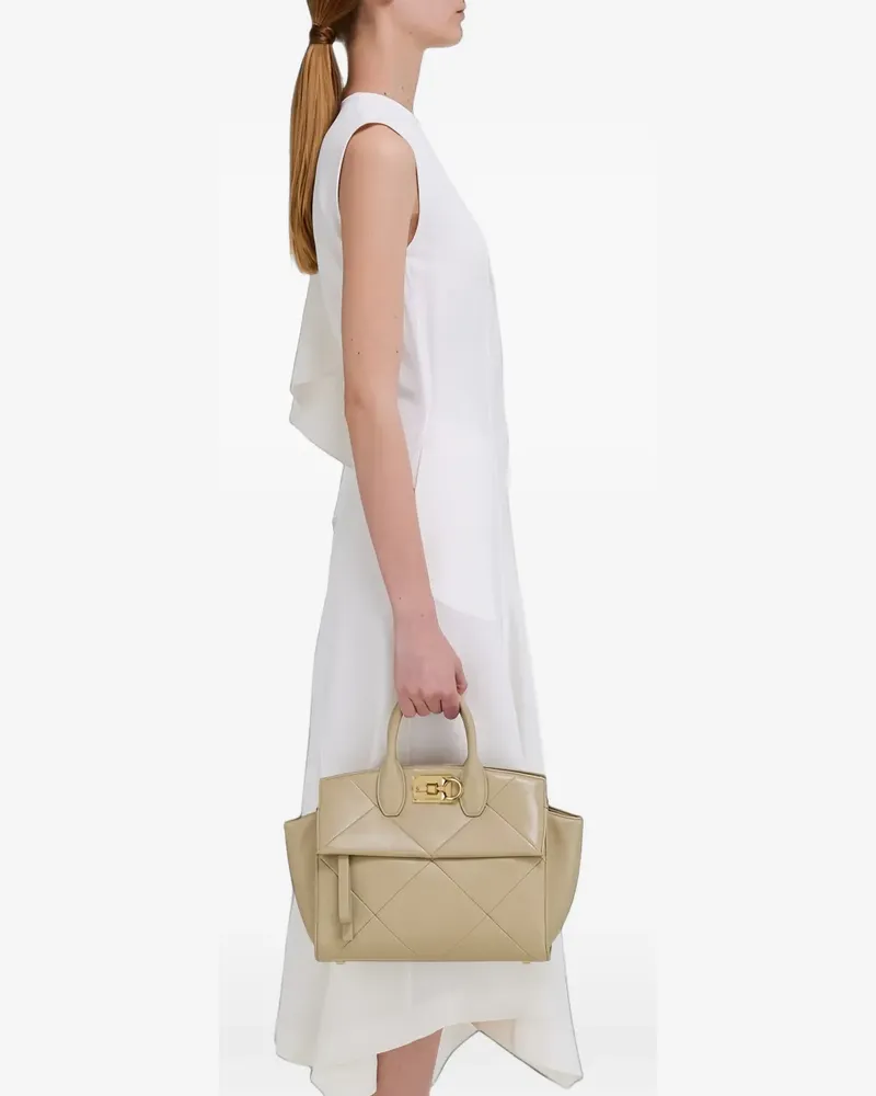 Ferragamo Gesteppte Handtasche - Nude Nude