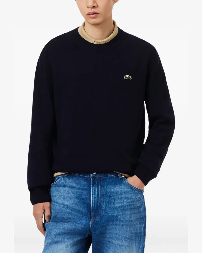 Lacoste Pullover mit Logo-Patch - Blau Blau