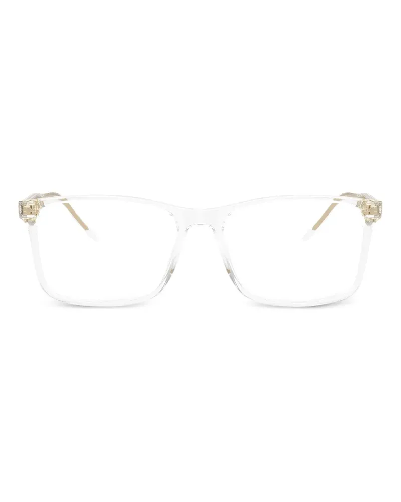 Giorgio Armani Brille mit eckigem Gestell - Weiß Weiß