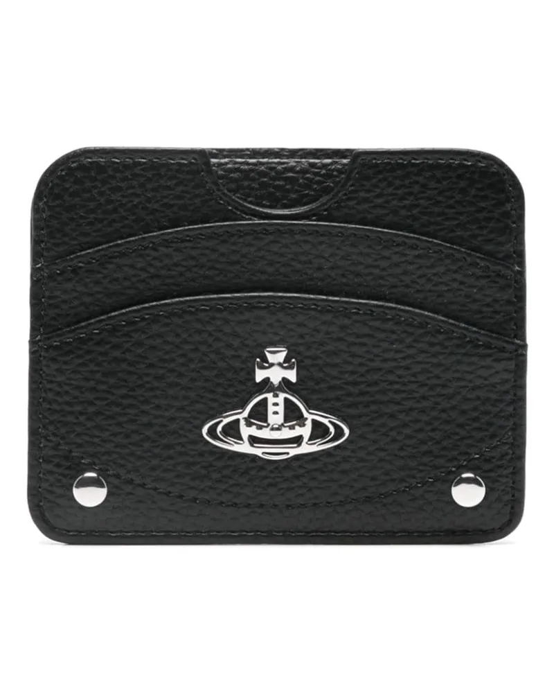Vivienne Westwood Kartenetui mit Reichsapfel-Schild - Schwarz Schwarz