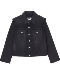 Maison Margiela Jeansjacke im Distressed-Look Schwarz