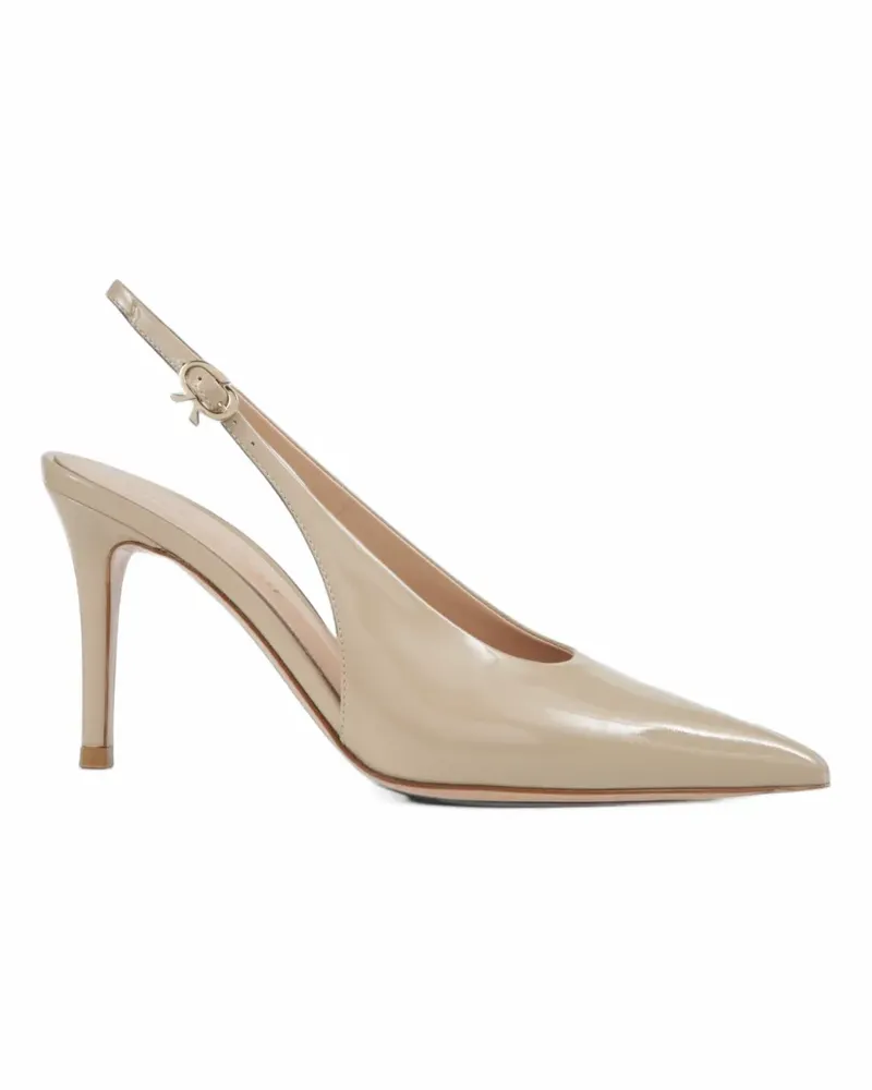 Gianvito Rossi Spitze Robbie Sling Pumps - Nude Nude