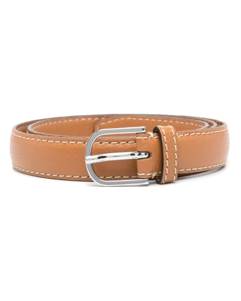 Totême Gürtel aus gekörntem Leder - Braun Braun