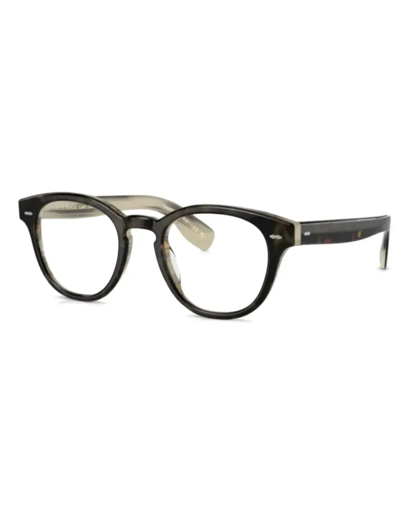 Oliver Peoples Brille mit rundem Gestell - Braun Braun