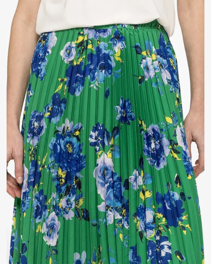 NISSA printed pleated midi skirt - Grün Grün