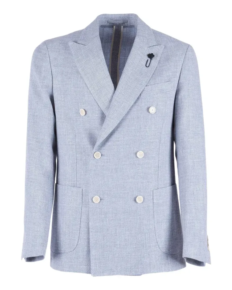 LARDINI double-breasted blazer - Blau Blau