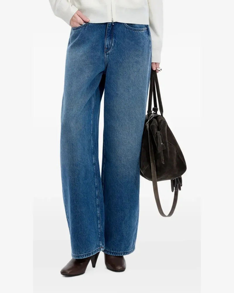 JNBY Ausgeblichene Jeans mit Bananenschnitt - Blau Blau