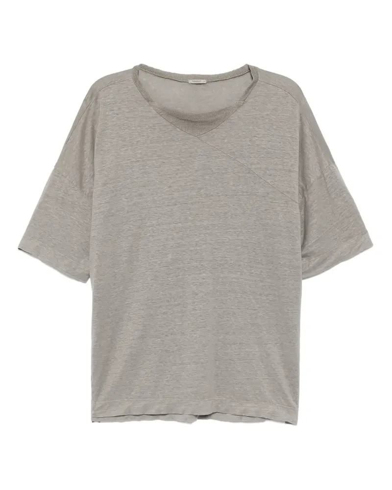 TRANSIT Klassisches T-Shirt - Grau Grau