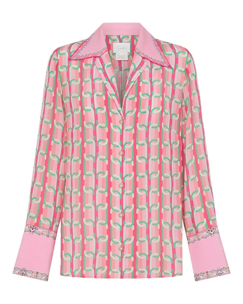 Camilla Tea With Tuschinski Pyjama-Oberteil - Rosa Rosa