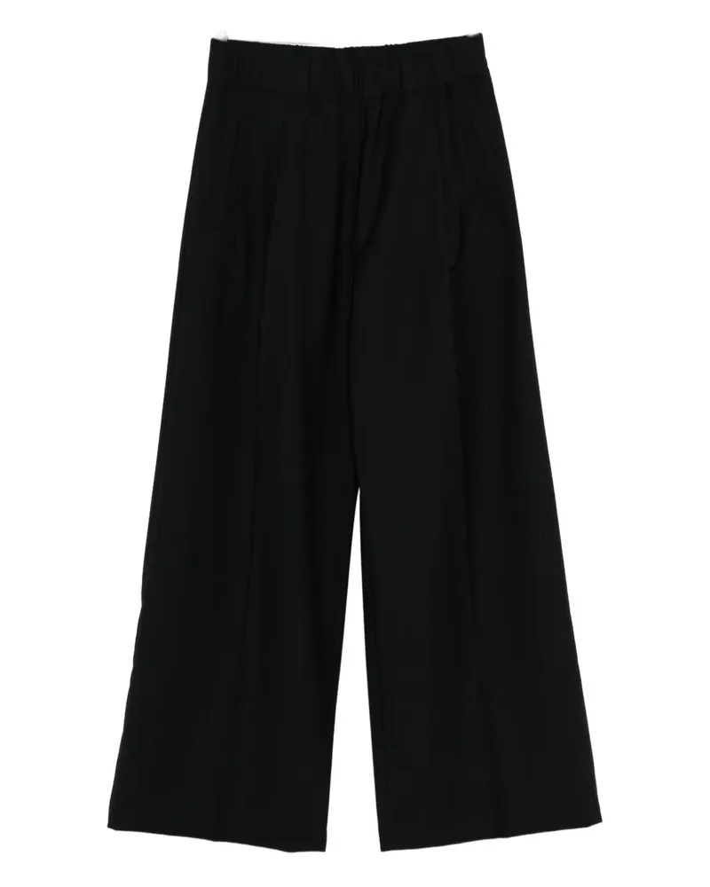 Semicouture Jhonny pleated elastic-waist trousers - Schwarz Schwarz