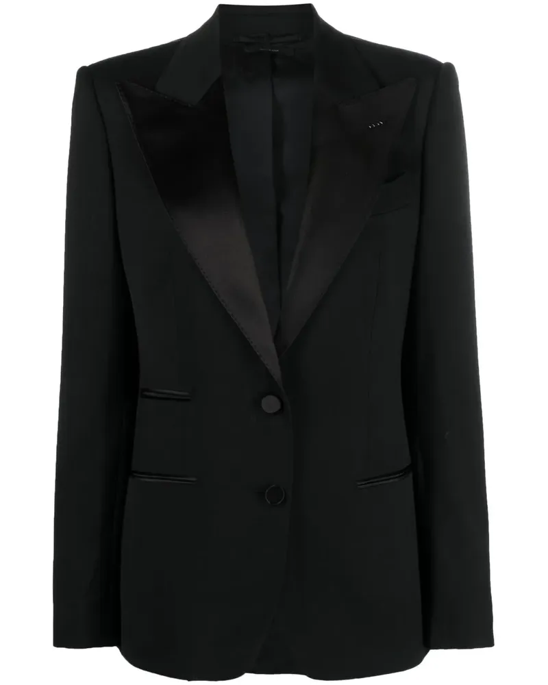Tom Ford Einreihiger Blazer - Schwarz Schwarz