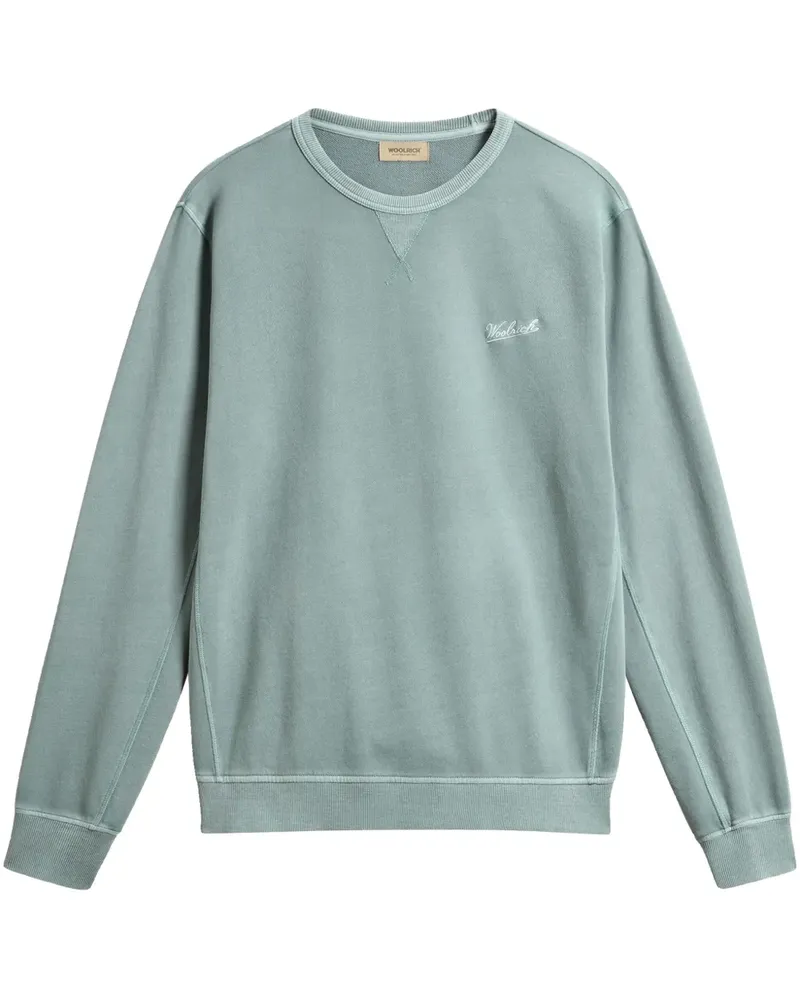 Woolrich Sweatshirt mit Logo-Stickerei - Grün Grün