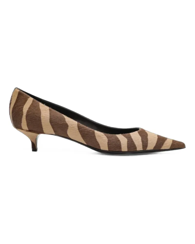 Jimmy Choo Amelia zebra-print pumps - Nude Nude