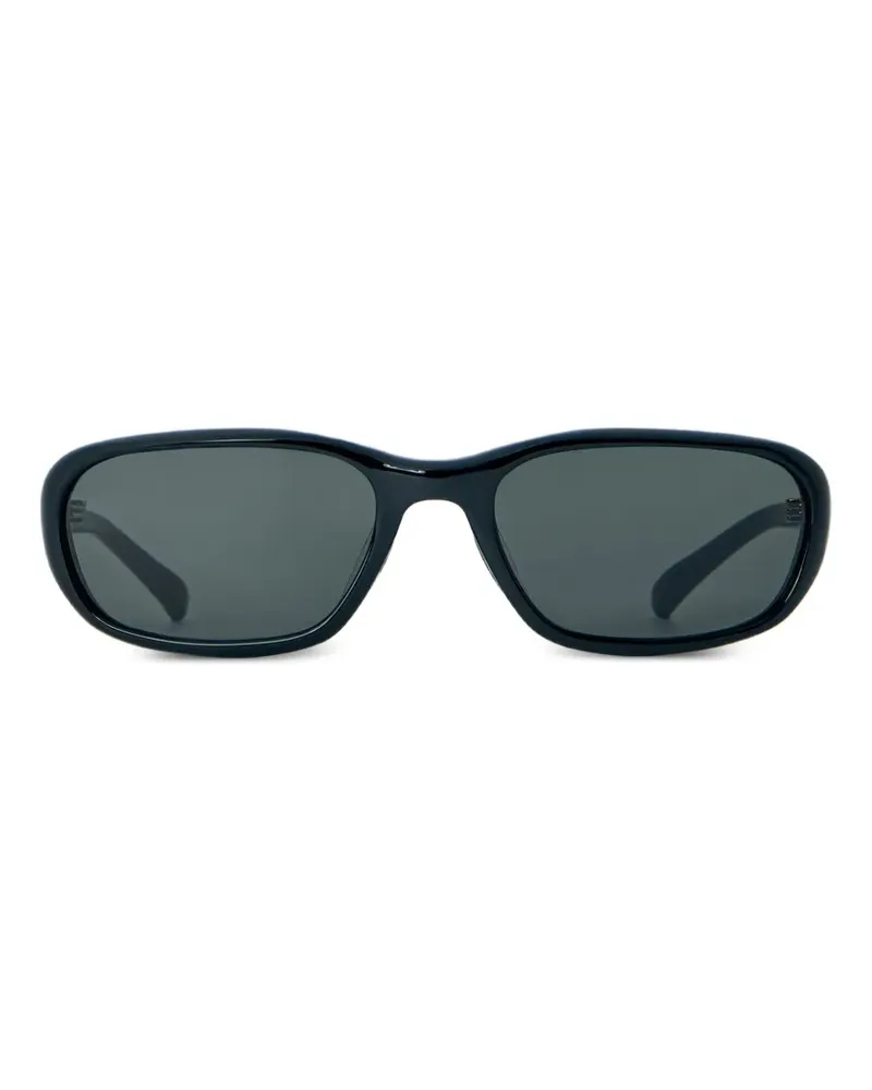 Gentle Monster Hills 01 Wraparound-Sonnenbrille - Schwarz Schwarz
