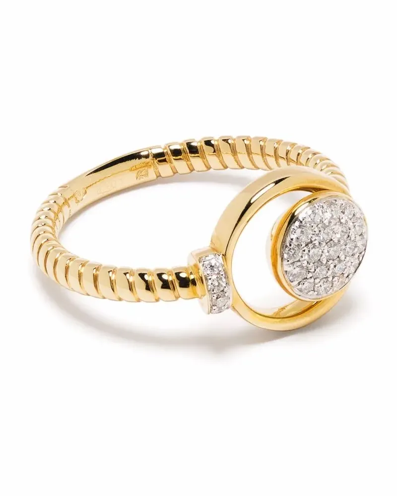 TIRISI 18kt Amsterdam Gelbgoldring mit Diamanten Gold