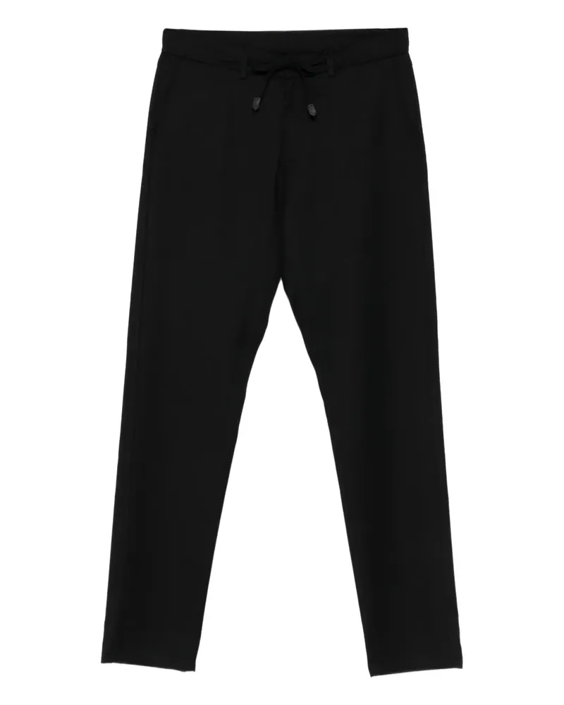 Canali Hose mit Kordelzug - Schwarz Schwarz