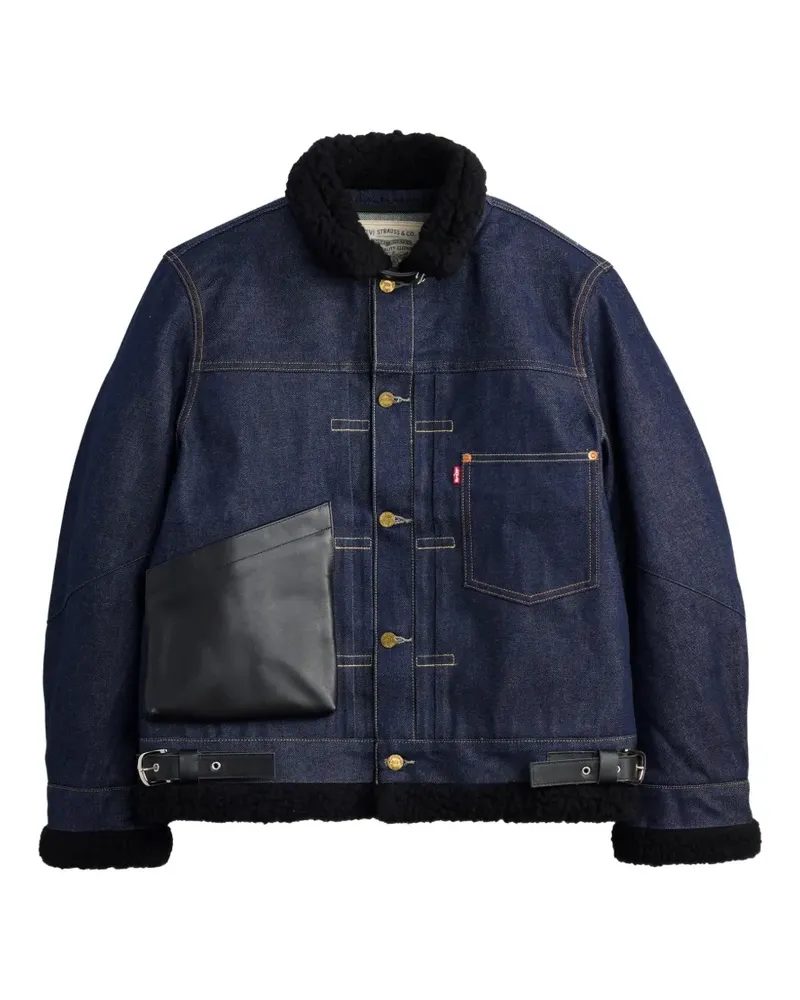 Sacai x Levi's chest-pocket denim jacket - Blau Blau