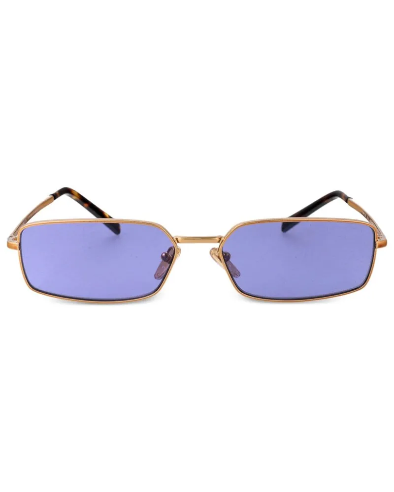 Prada Sonnenbrille mit eckigem Gestell - Gold Gold