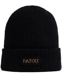 Patou Beanie mit Logo-Stickerei Schwarz