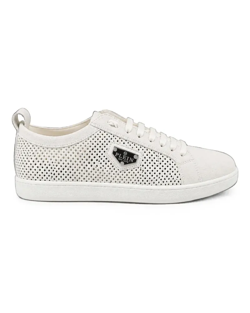 Philipp Plein Perforierte Sneakers aus Wildleder - Nude Nude