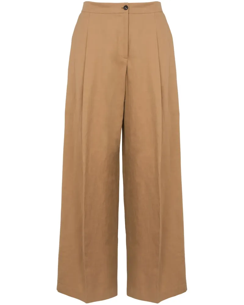 Yves Salomon Hose mit Bundfalten - Nude Nude