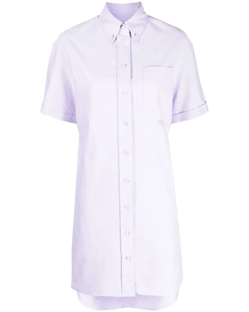 Kenzo Hemdkleid mit kastigem Schnitt - Violett Violett