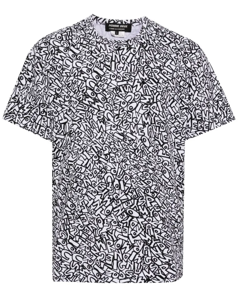 Comme des Garçons T-Shirt mit grafischem Print - Weiß Weiß