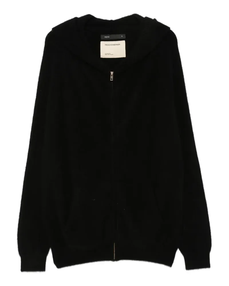 Frenckenberger Cardigan mit Reißverschluss - Schwarz Schwarz