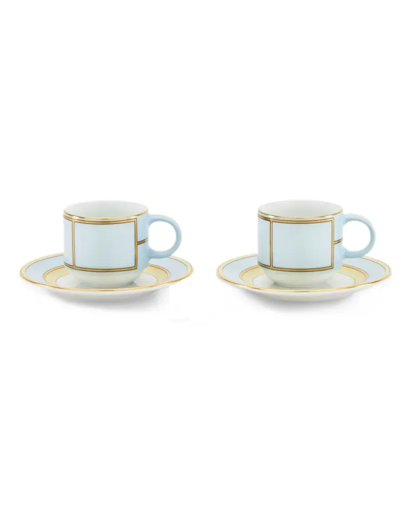 Ginori 1735 Diva coffee cups and saucers (set of two) - Blau Blau