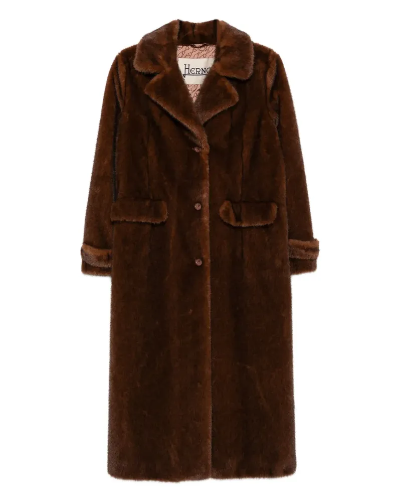 Herno faux-fur coat - Braun Braun