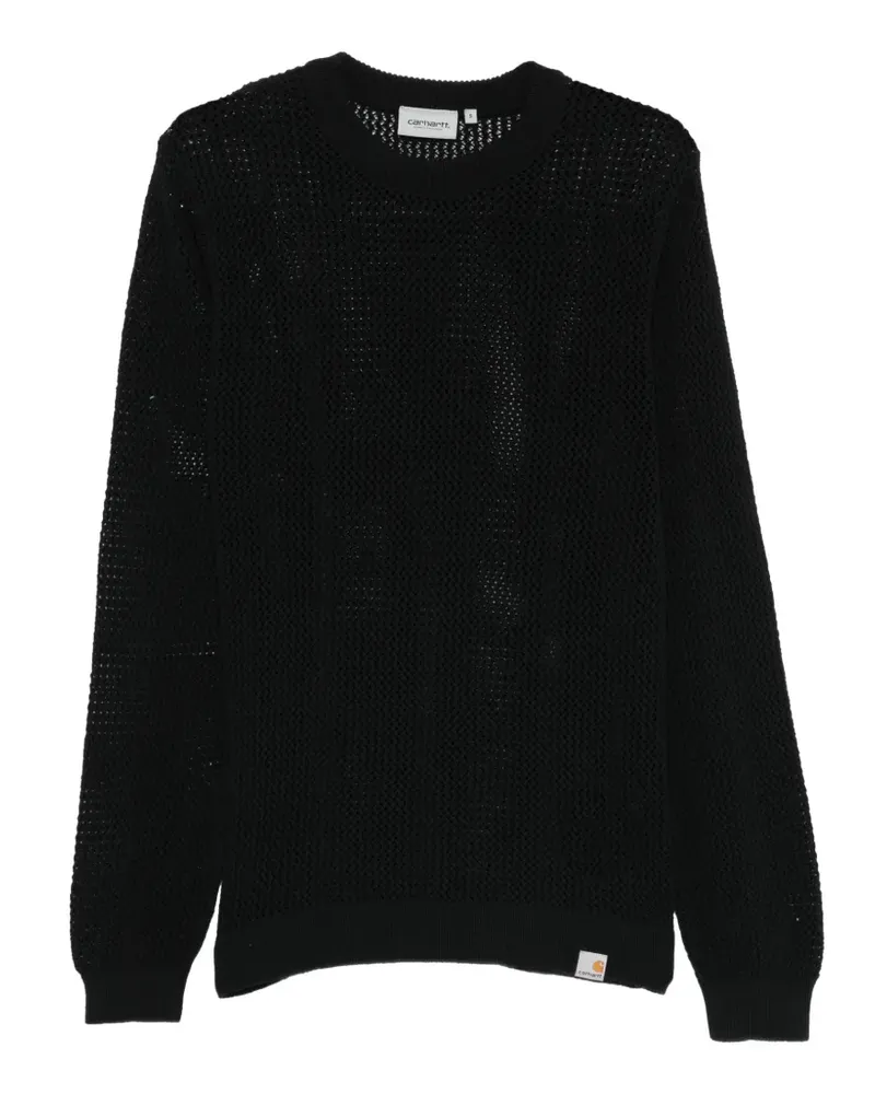 Carhartt WIP Stockton open-knit sweater - Schwarz Schwarz
