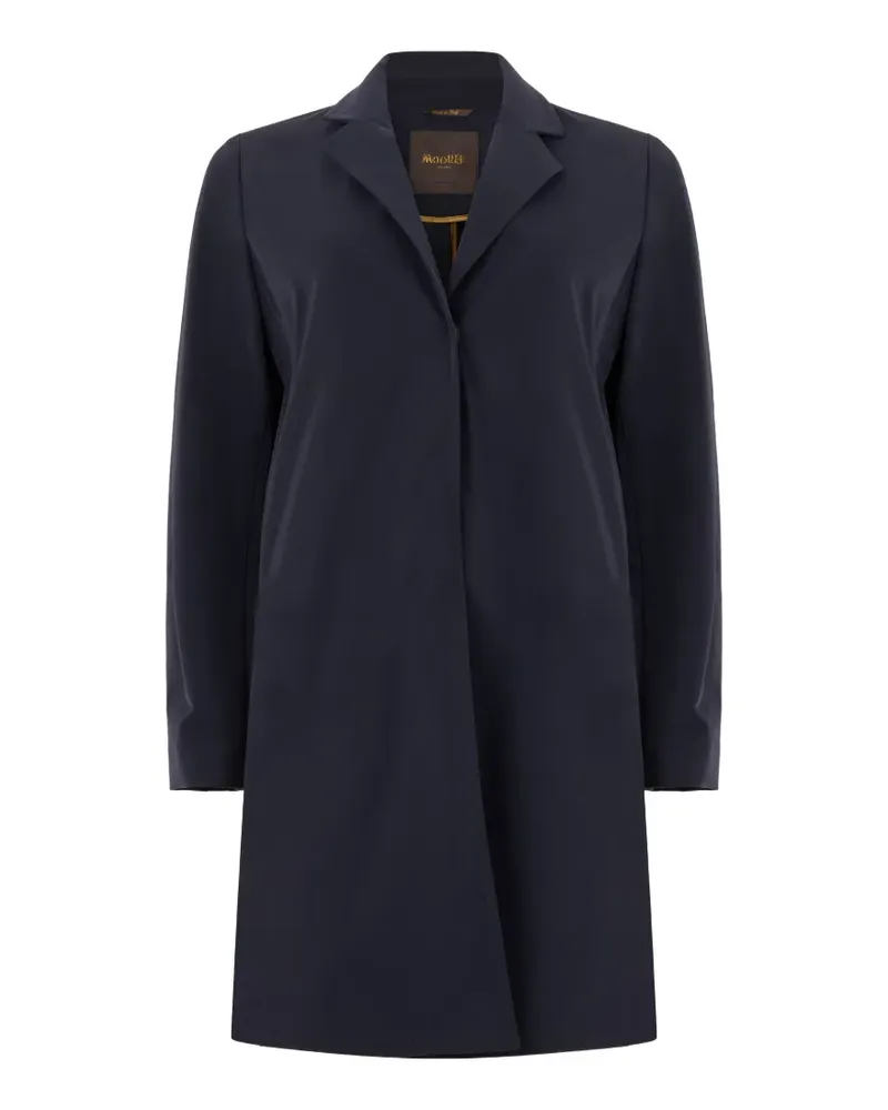 MOORER Breton-Dem lapel-collar trench coat - Blau Blau