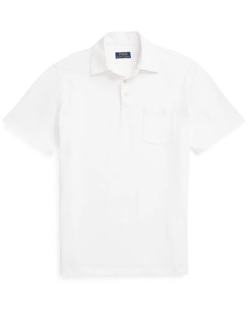 Ralph Lauren Kurzärmeliges Poloshirt mit Brusttasche - Weiß Weiß