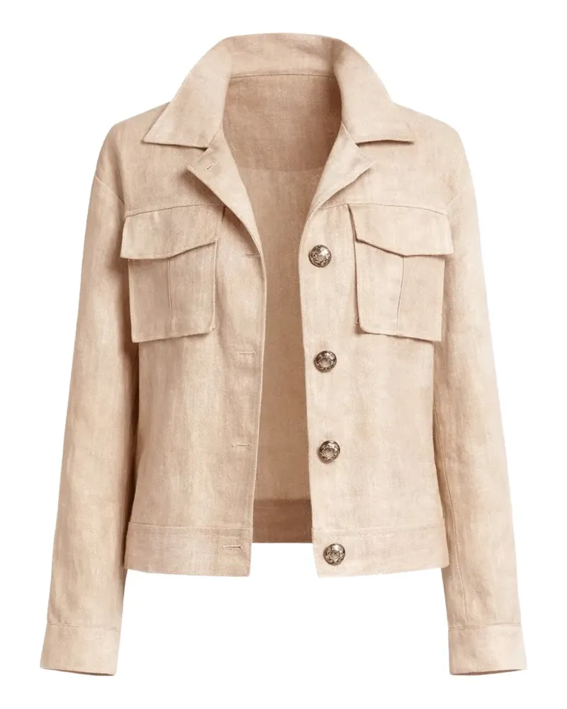 Elie Saab chest-pocket jacket - Nude Nude