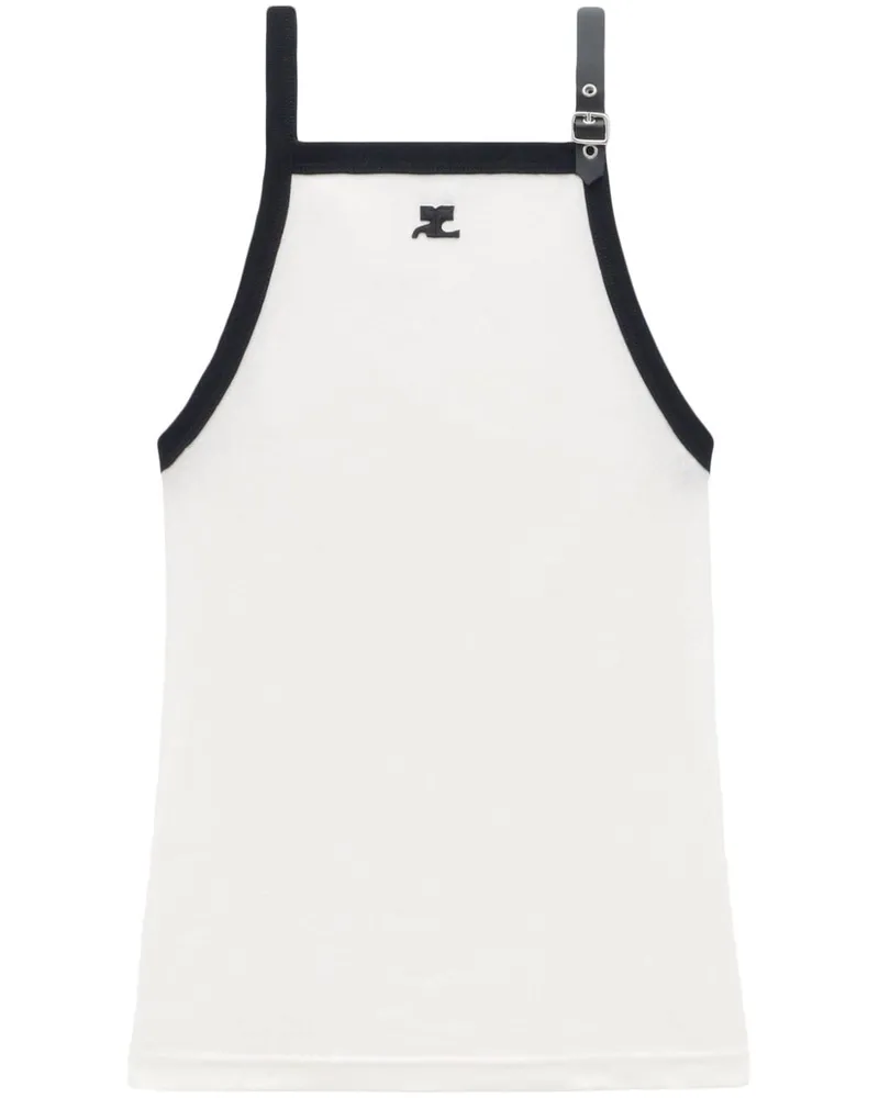 Courrèges Buckle Tanktop - Weiß Weiß