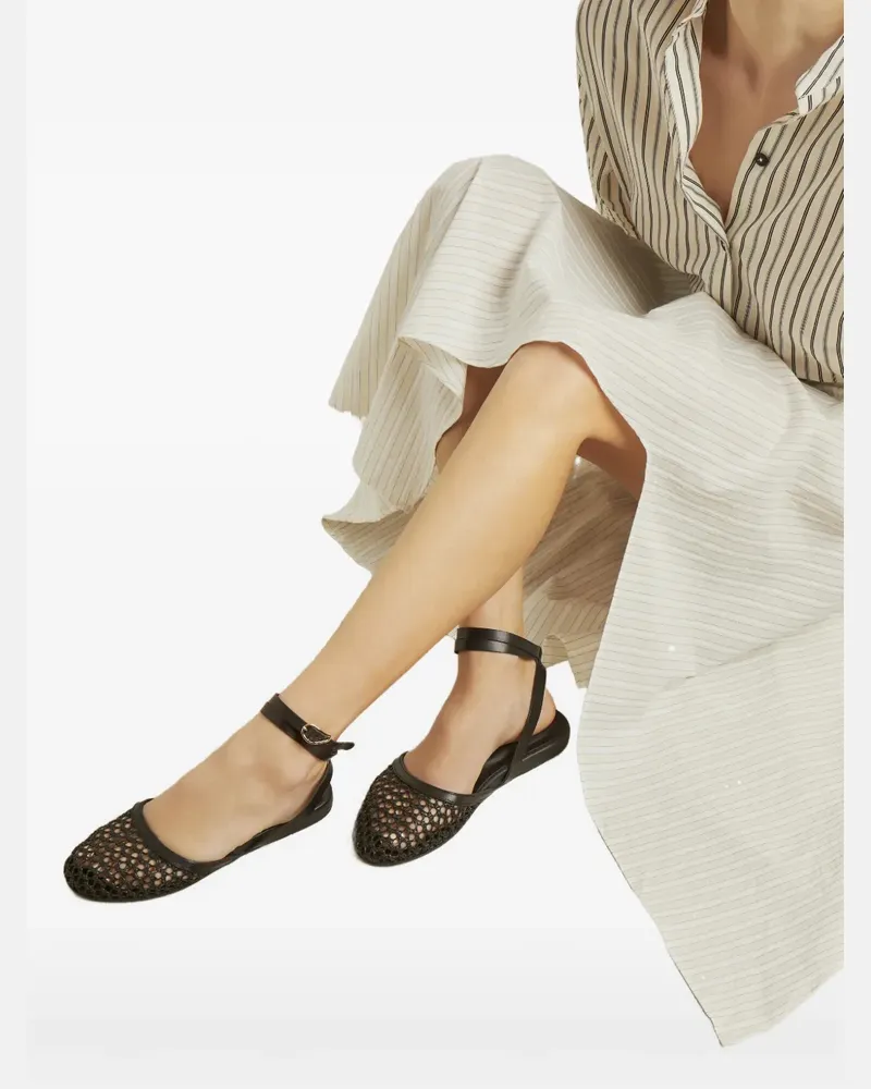 Ancient Greek Sandals Filothea ankle-strap woven sandals - Braun Braun