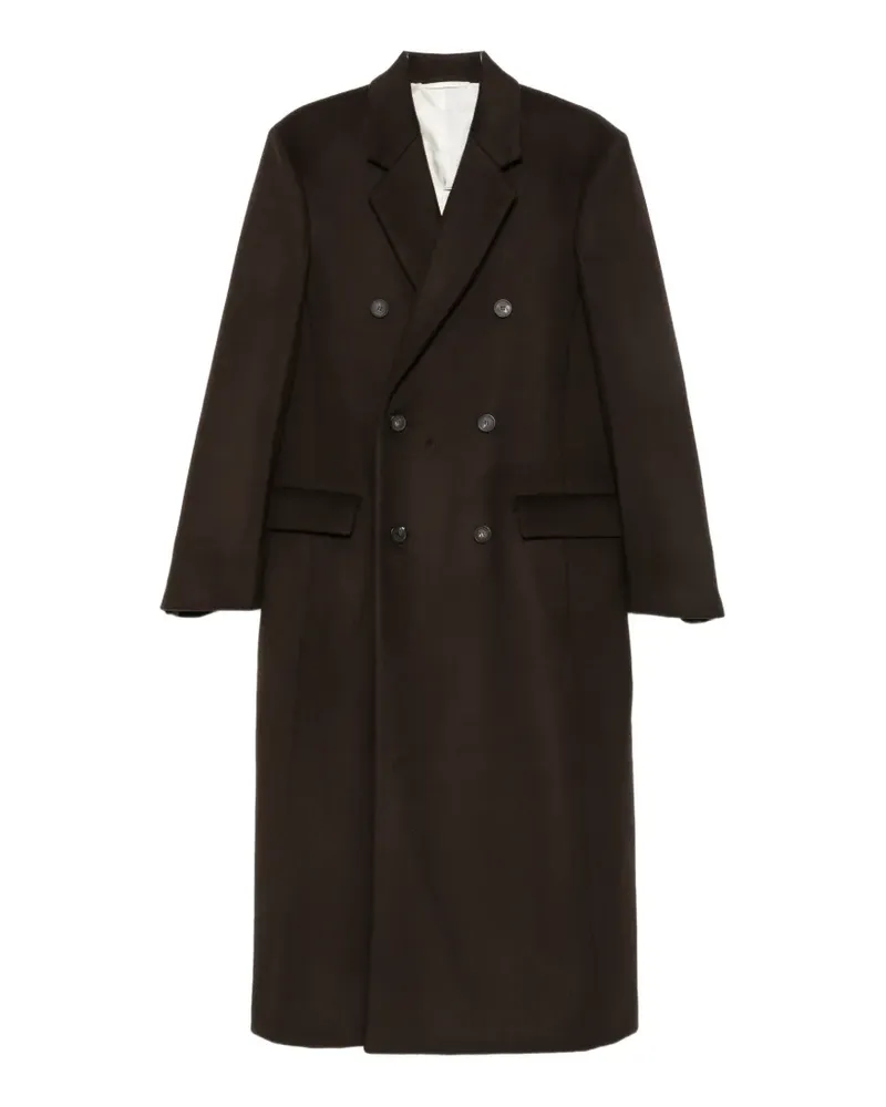 Carven Doppelreihiger Mantel mit Perlendesign - Braun Braun