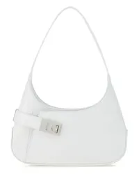 Ferragamo Klassische Hobo-Tasche Weiß