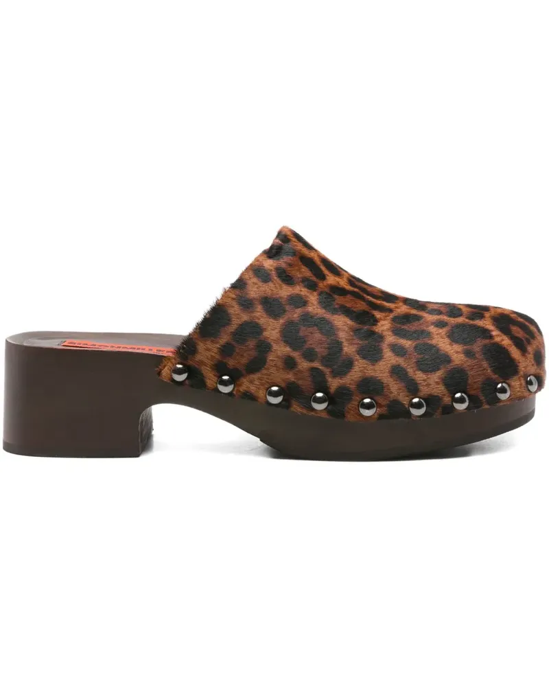 Simon Miller Mules mit Leoparden-Print - Braun Braun