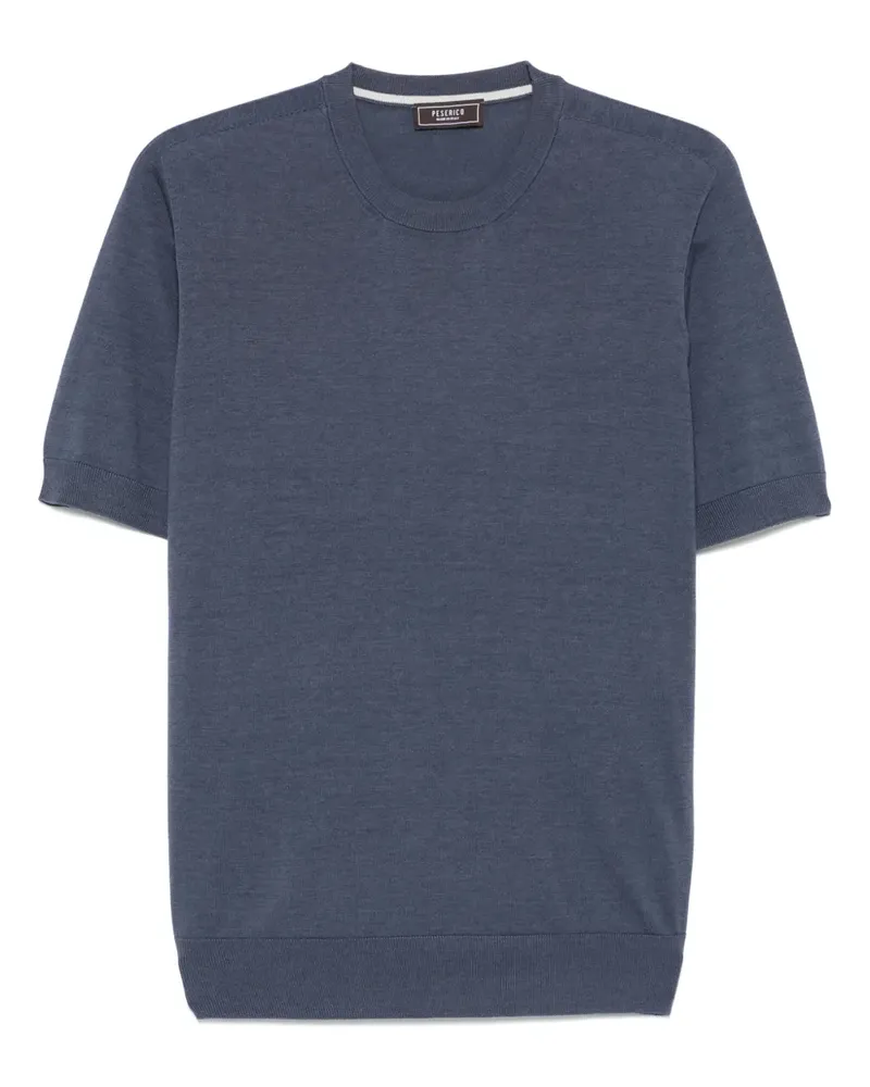 Peserico Klassisches T-Shirt - Blau Blau