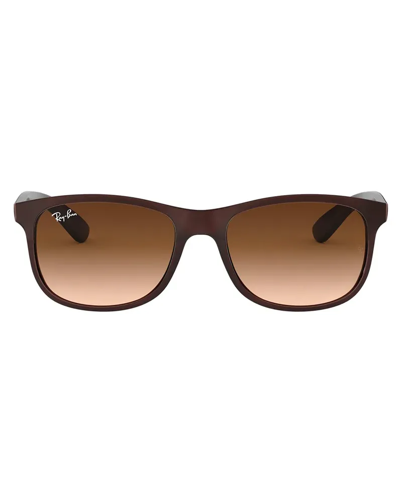 Ray Ban Sonnenbrille mit eckigem Gestell - Braun Braun