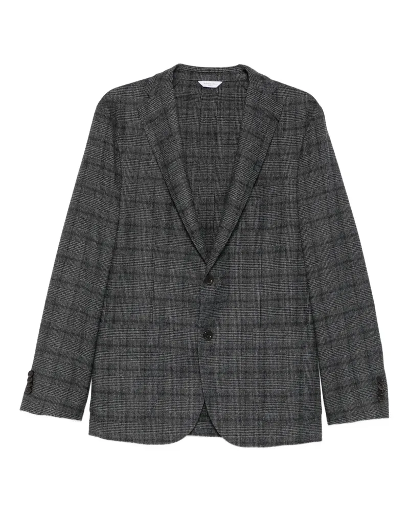 Boglioli check-pattern button blazer - Grau Grau