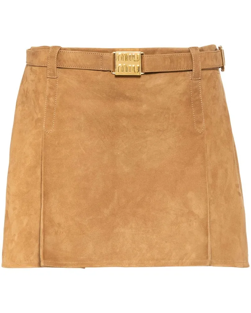 Miu Miu Klassischer Minirock - Braun Braun