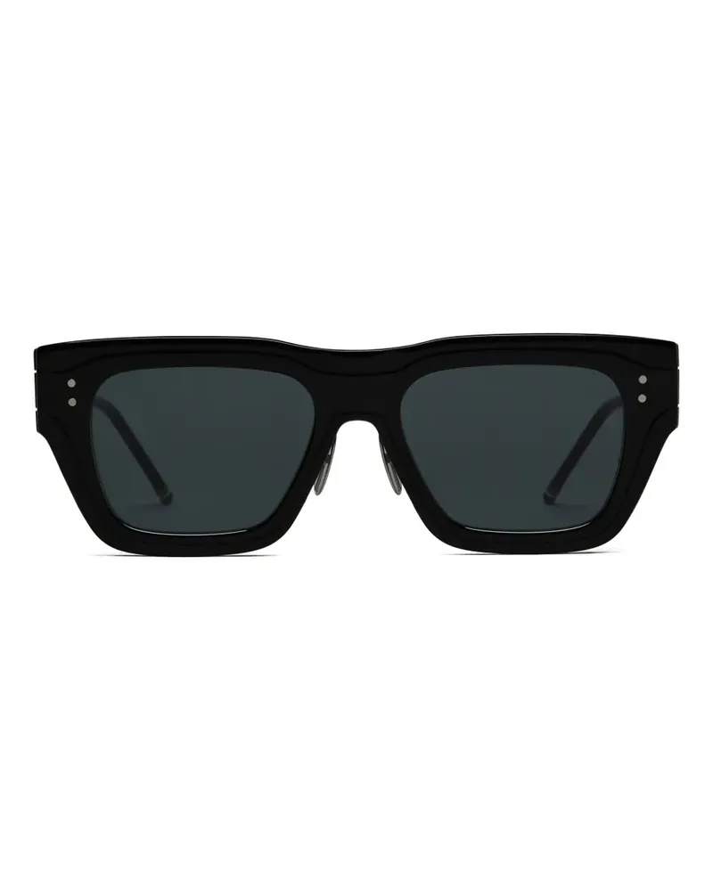 Thom Browne Eckige Sonnenbrille aus Azetat - Schwarz Schwarz